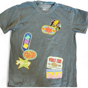 AALIYAH brand WORLD TOUR 1994  Graphic Tee Green